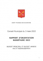 Rapport d’Orientation Budgétaire 2022
